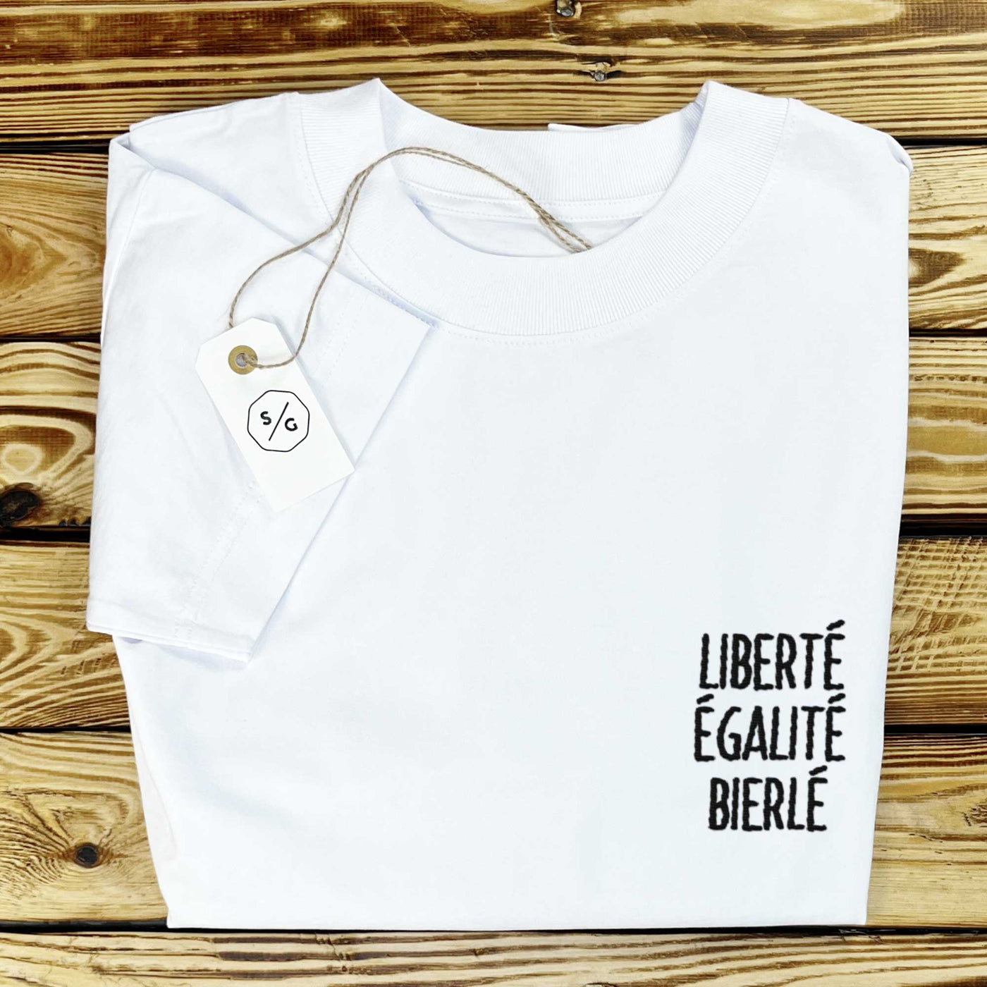 BESTICKTES SHIRT OVERSIZED • LIBERTÉ ÉGALITÉ BIERLÉ