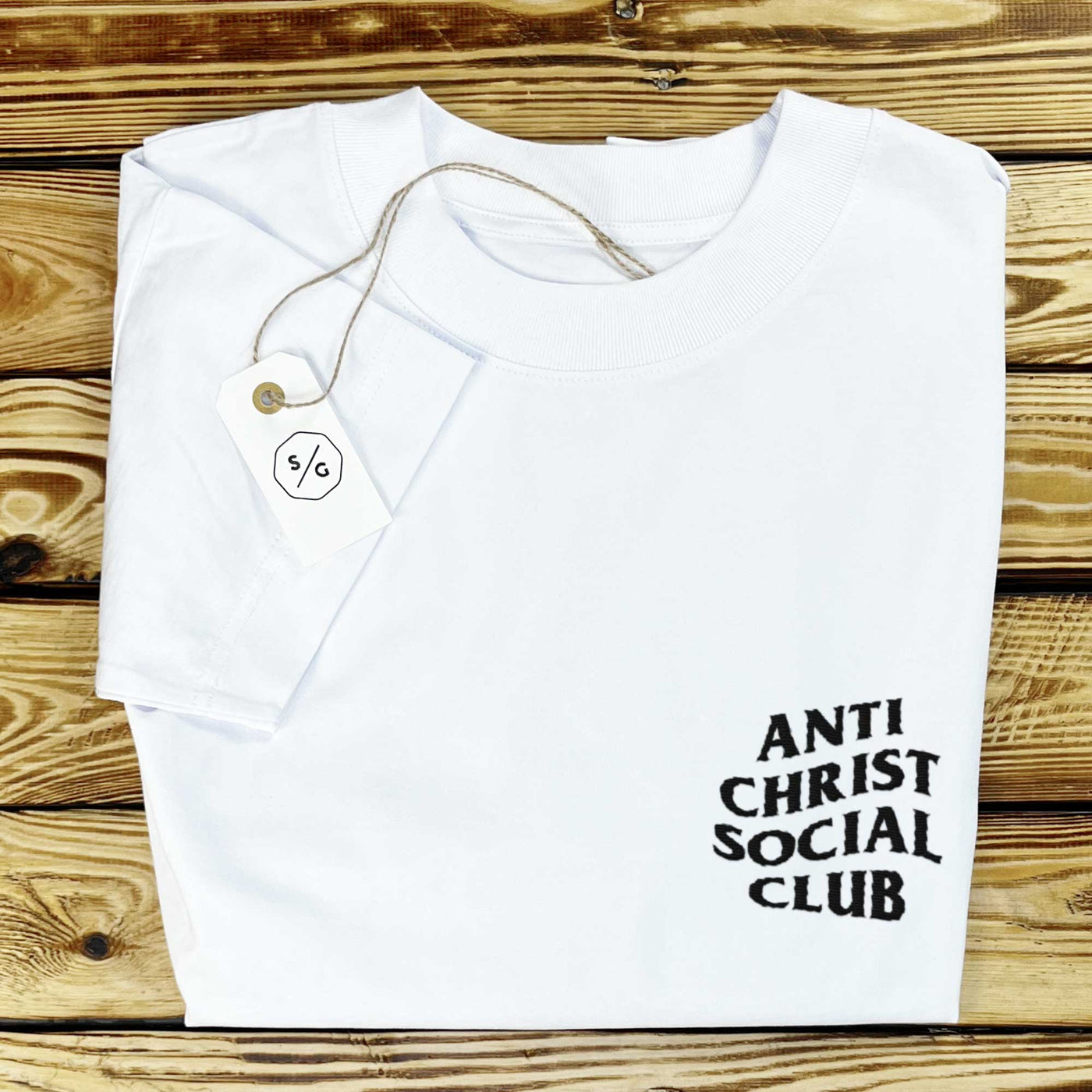 BESTICKTES SHIRT OVERSIZED • ANTI CHRIST SOCIAL CLUB