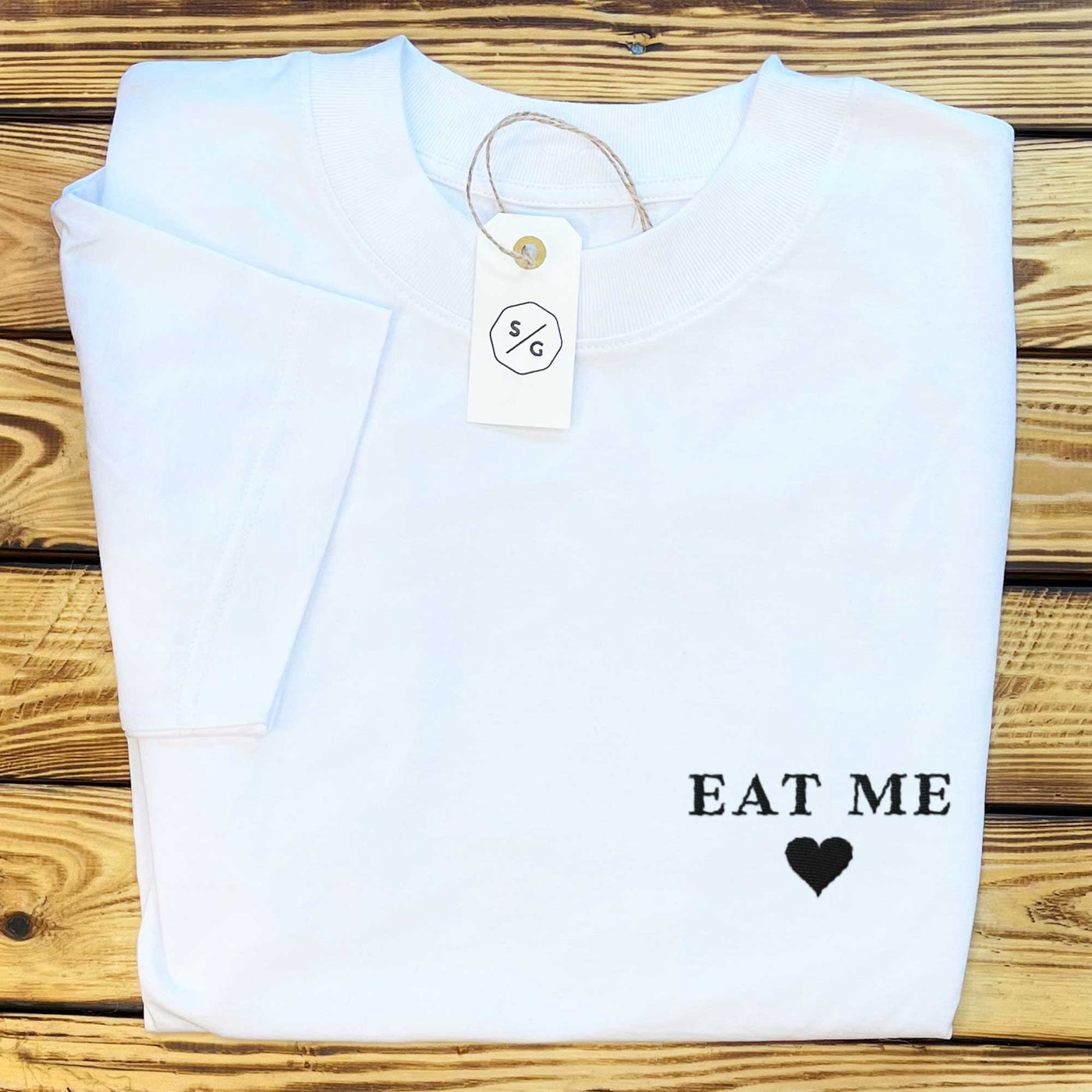 OVERSIZED EMBROIDERED SHIRT • EAT ME