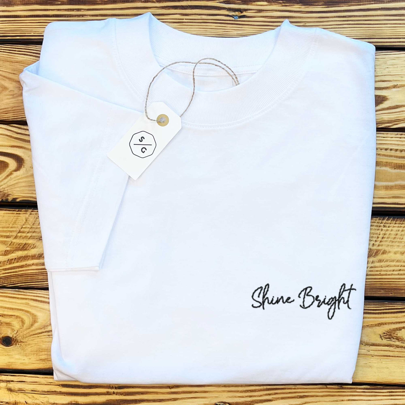 EMBROIDERED SHIRT OVERSIZED • SHINE BRIGHT