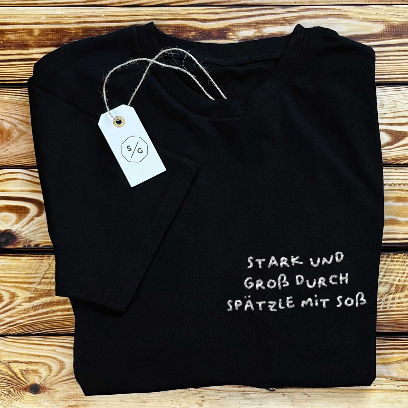 BESTICKTES SHIRT • STARK UND GROSS