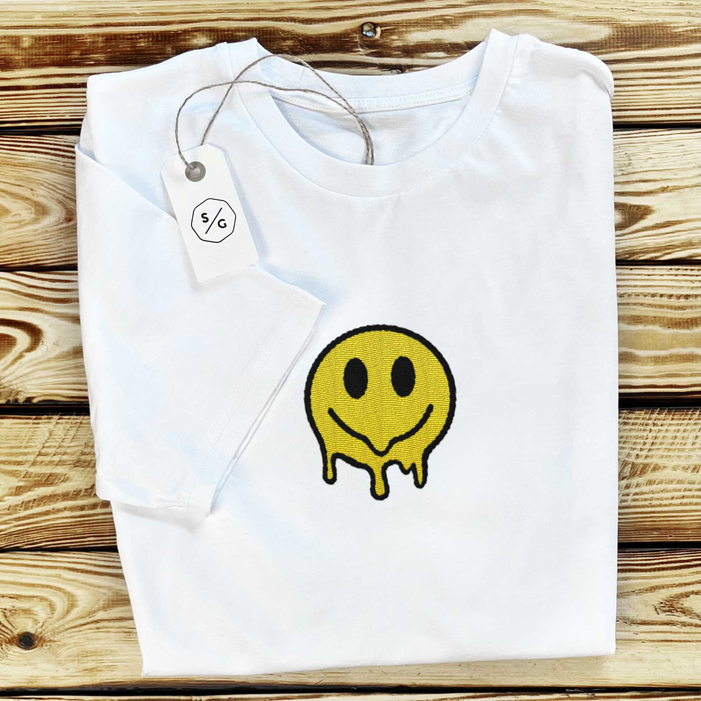 BESTICKTES SHIRT • ACID SMILEY