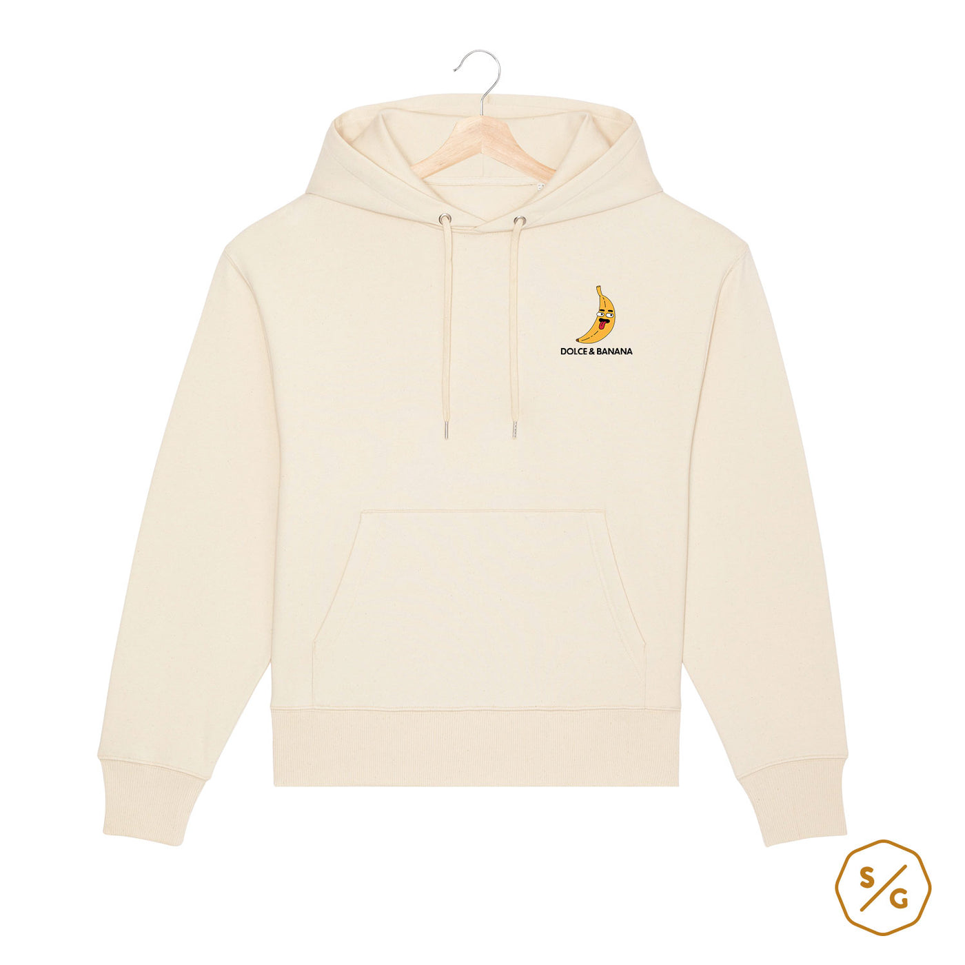 BESTICKTER HOODIE OVERSIZED • DOLCE & BANANA