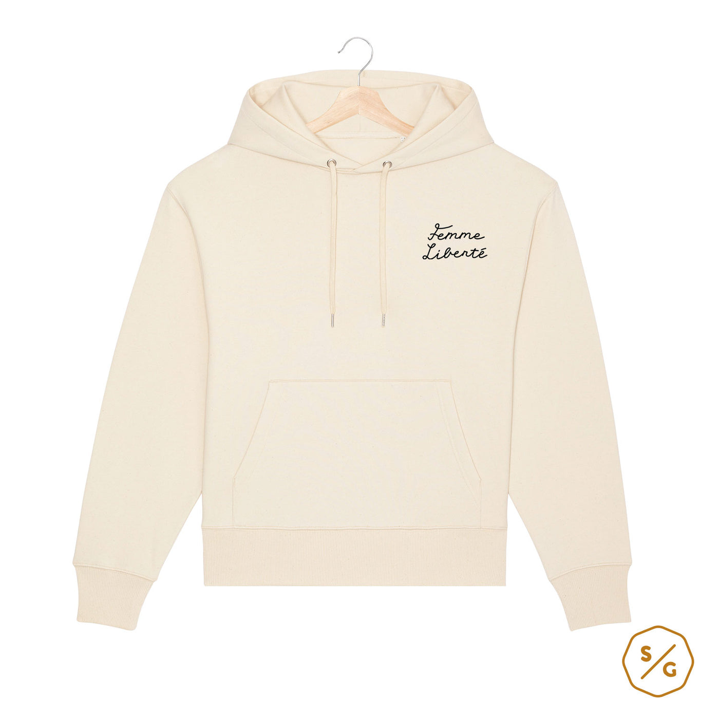 BESTICKTER HOODIE OVERSIZED • FEMME LIBERTÉ