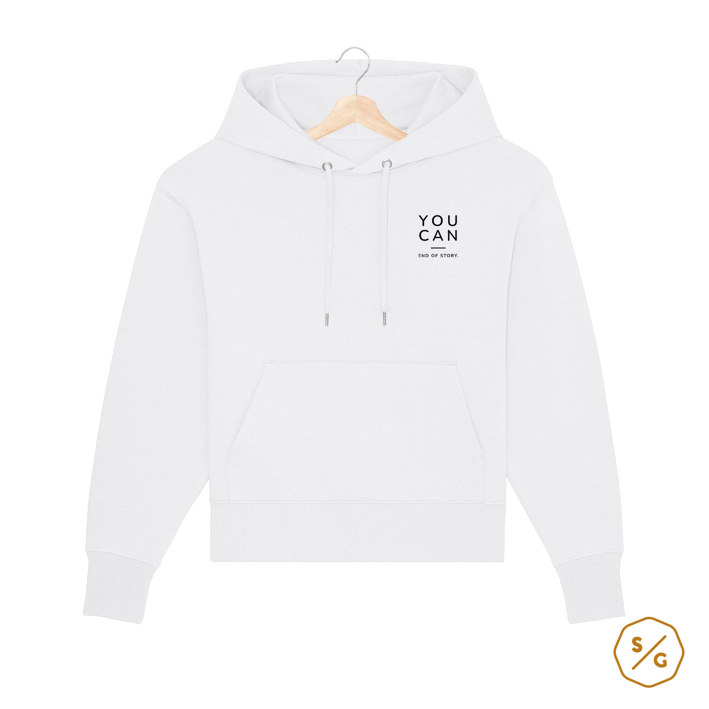 BESTICKTER HOODIE OVERSIZED • YOU CAN - END OF STORY.