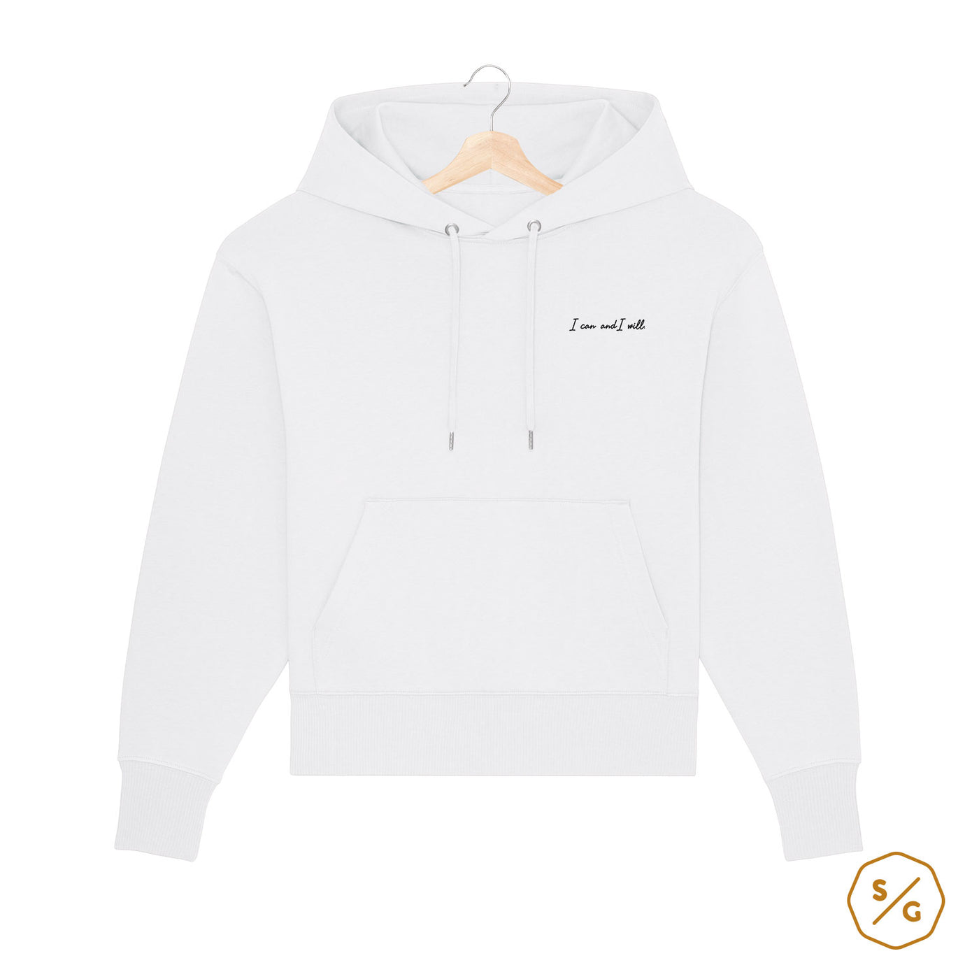 BESTICKTER HOODIE OVERSIZED • I CAN AND I WILL