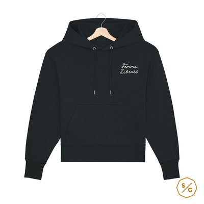 BESTICKTER HOODIE OVERSIZED • FEMME LIBERTÉ