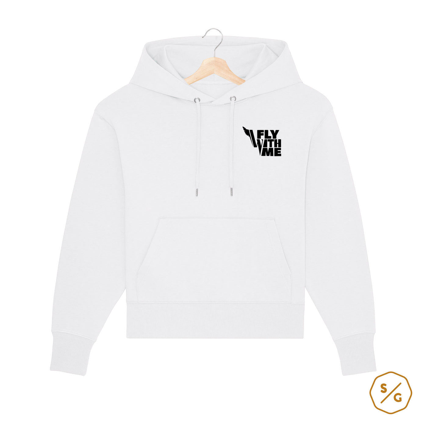 BESTICKTER HOODIE OVERSIZED • FLY WITH ME