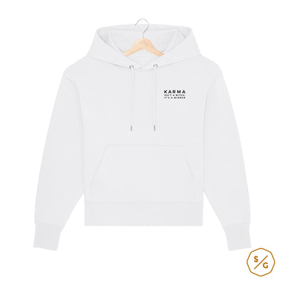 BESTICKTER HOODIE OVERSIZED • KARMA ISN'T A BITCH: IT´S A MIRROR