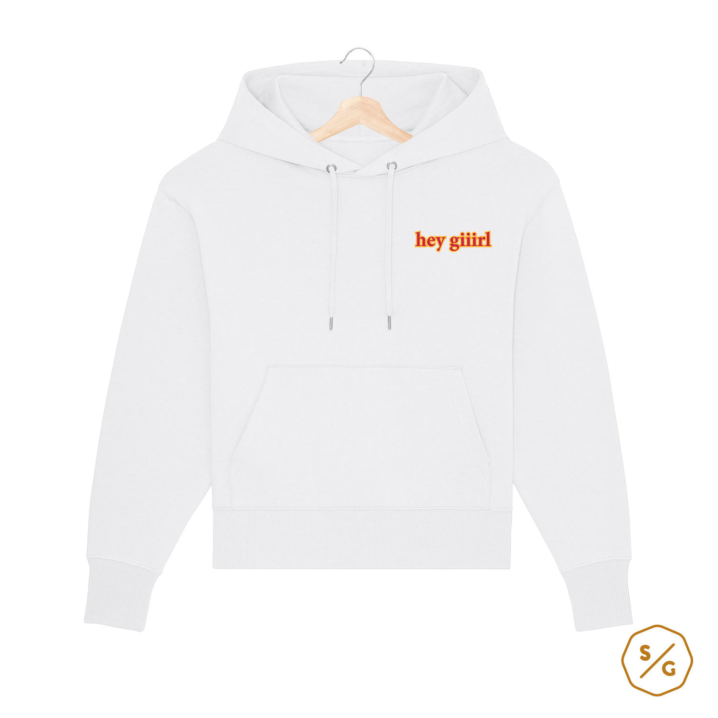 BESTICKTER HOODIE OVERSIZED • HEY GIRL