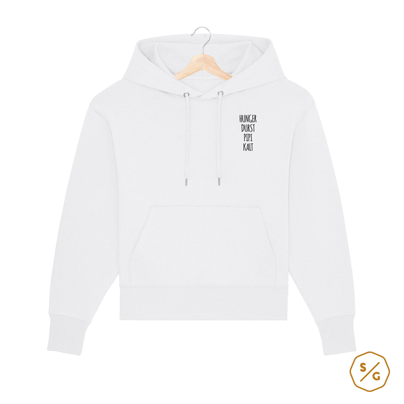 BESTICKTER HOODIE OVERSIZED • HUNGER DURST PIPI KALT