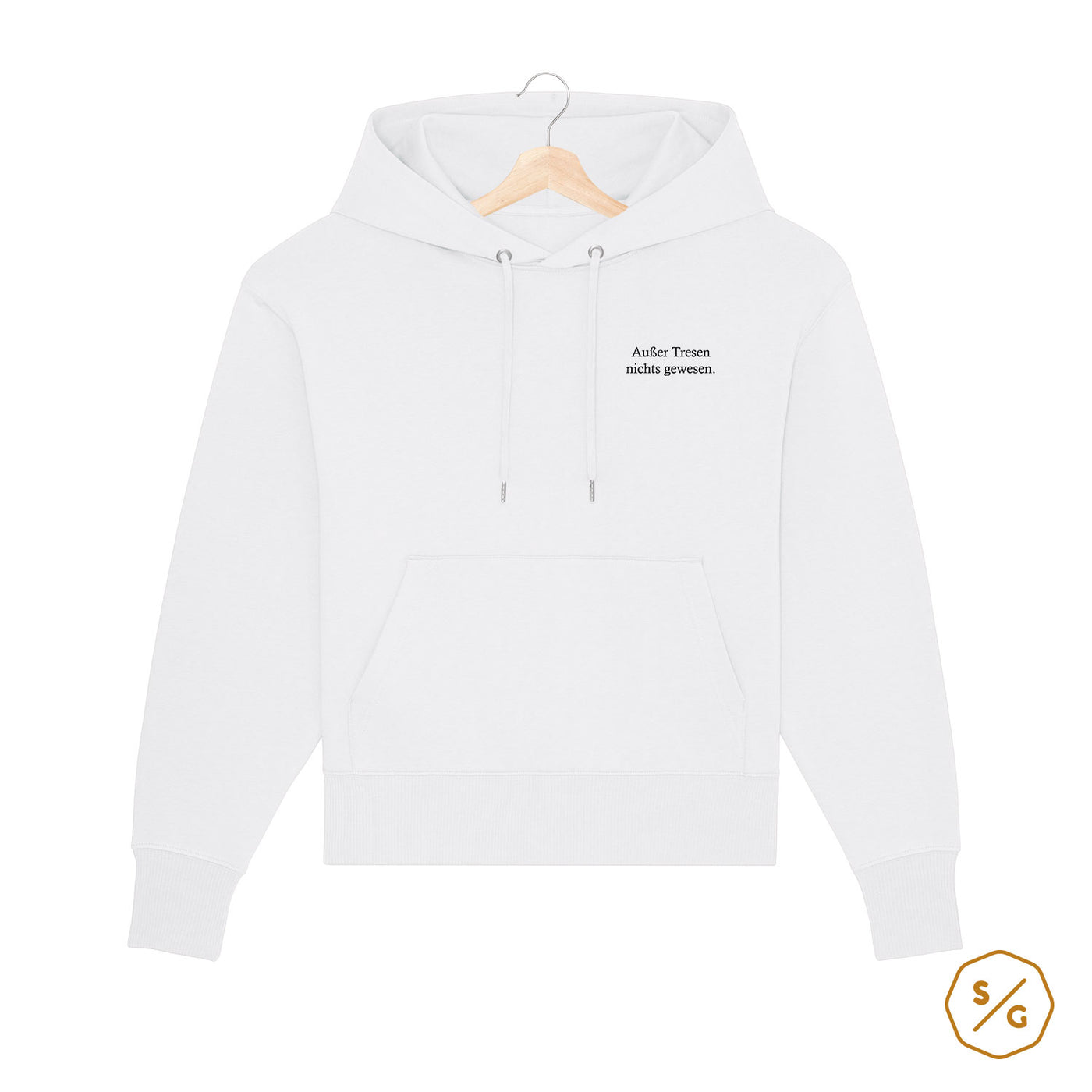 BESTICKTER HOODIE OVERSIZED • AUßER TRESEN NICHTS GEWESEN