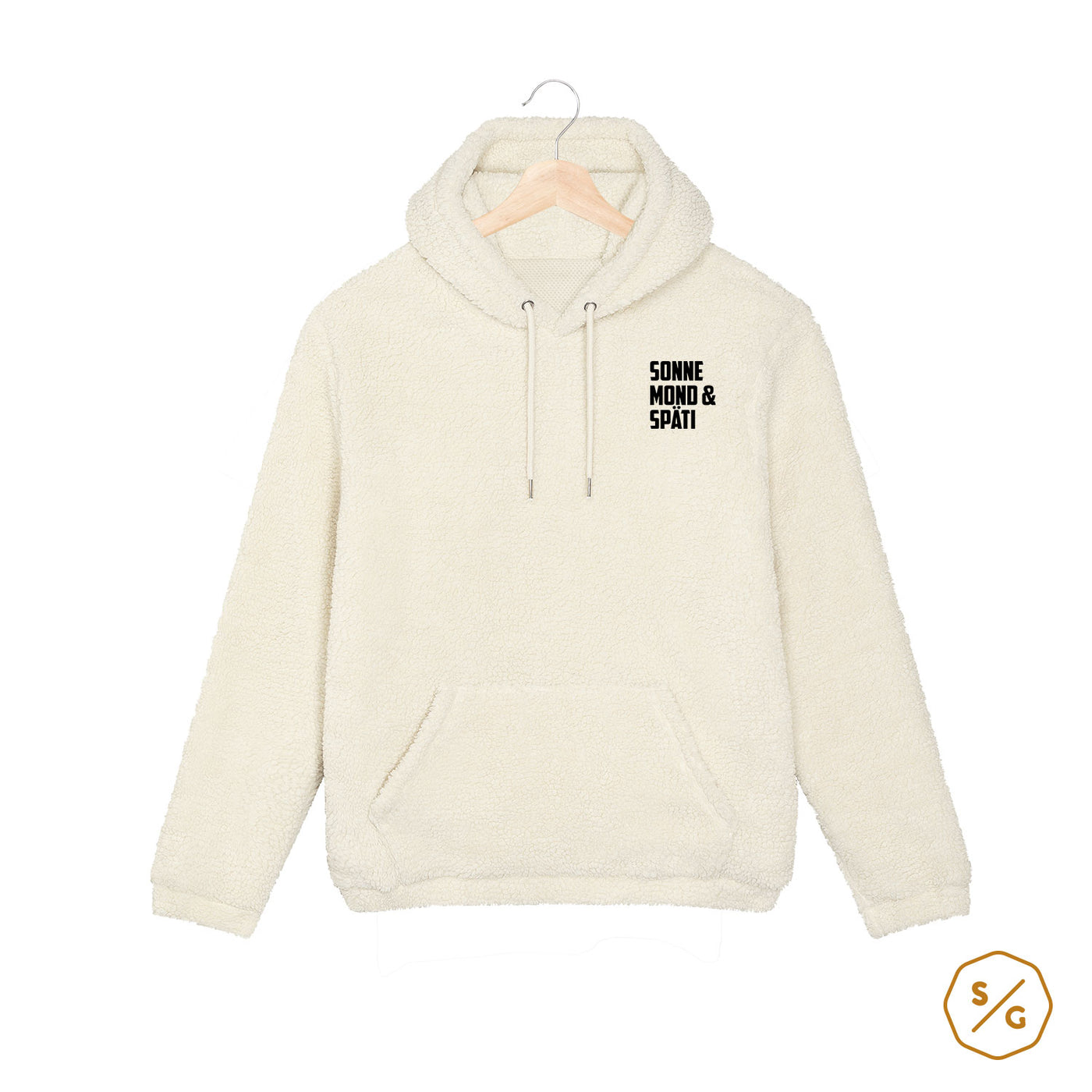 EMBROIDERED SHERPA HOODIE • SONNE MOND & SPÄTI