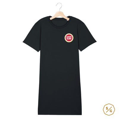 BESTICKTES T-SHIRT KLEID • LUCKY SLAVE