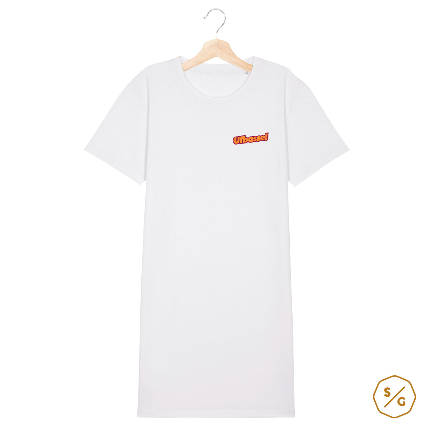 EMBROIDERED T-SHIRT DRESS • UFBASSE!