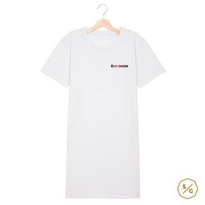 BESTICKTES T-SHIRT KLEID • REVOLUTION