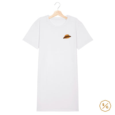 BESTICKTES T-SHIRT KLEID • BRATWURST