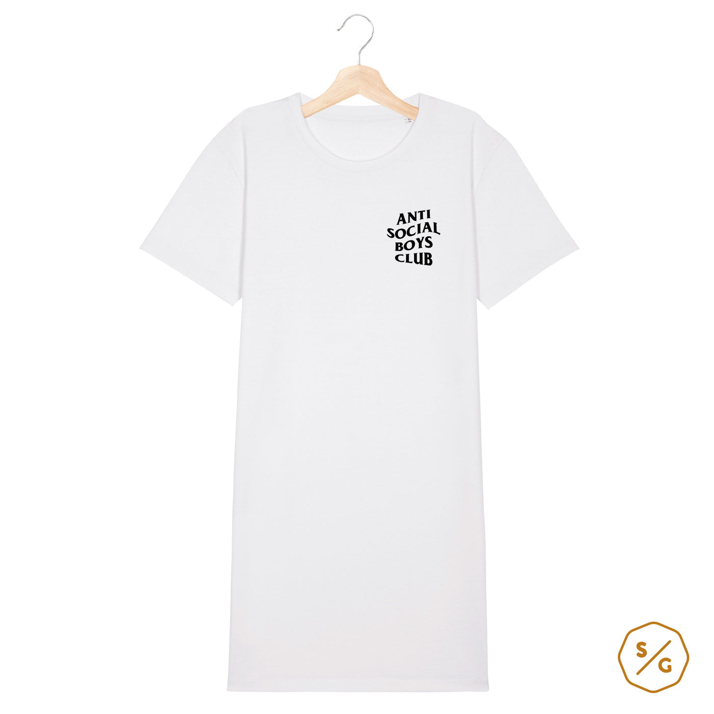 BESTICKTES T-SHIRT KLEID • ANTI SOCIAL BOYS CLUB