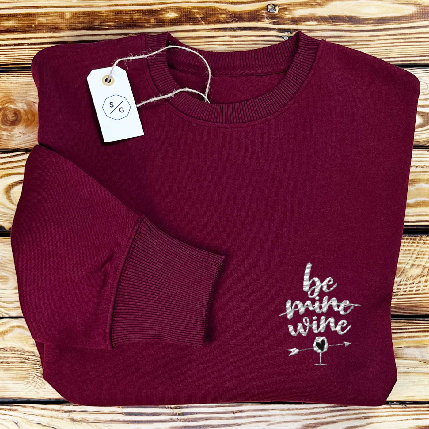 BESTICKTER SWEATER • BE WINE