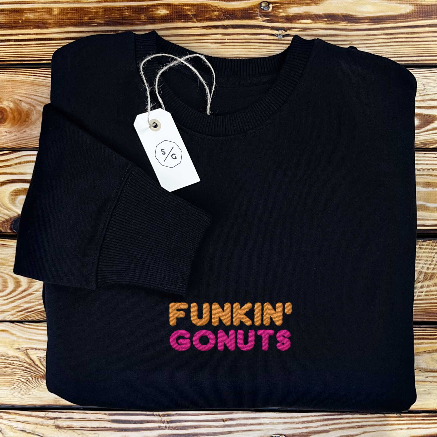 BESTICKTER SWEATER • FUNKIN' GONUTS