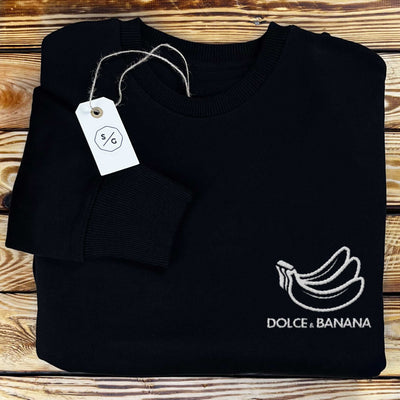 EMBROIDERED SWEATER • DOLCE & BANANA LOGO