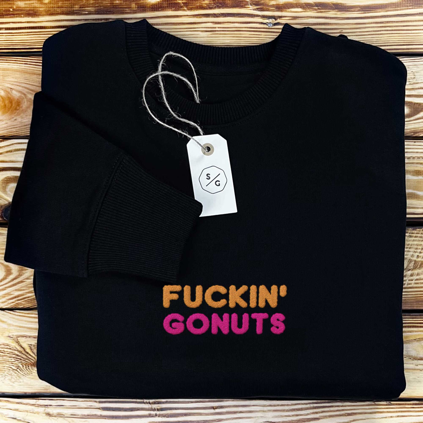 BESTICKTER SWEATER • FUCKIN' GONUTS