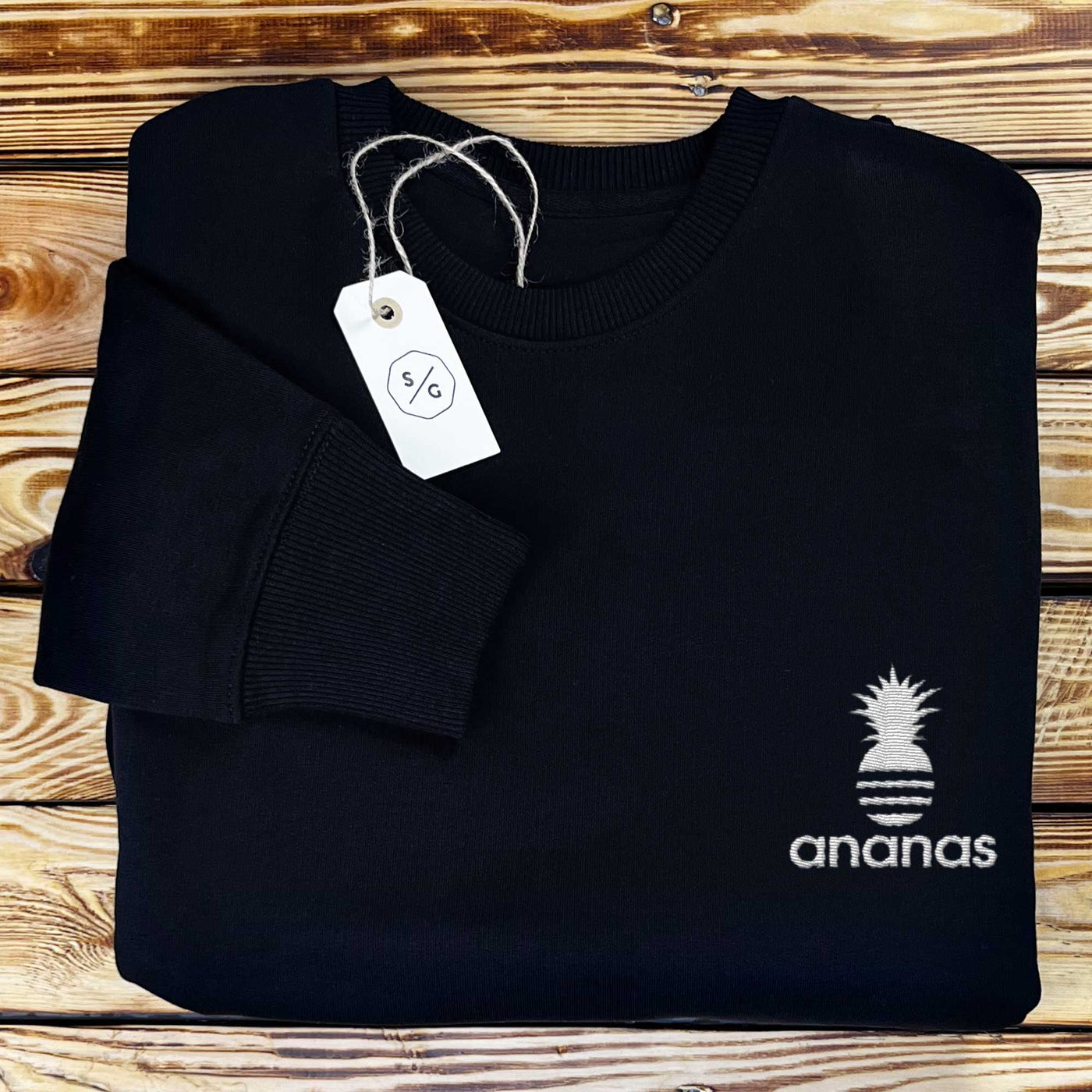 BESTICKTER SWEATER • ANANAS