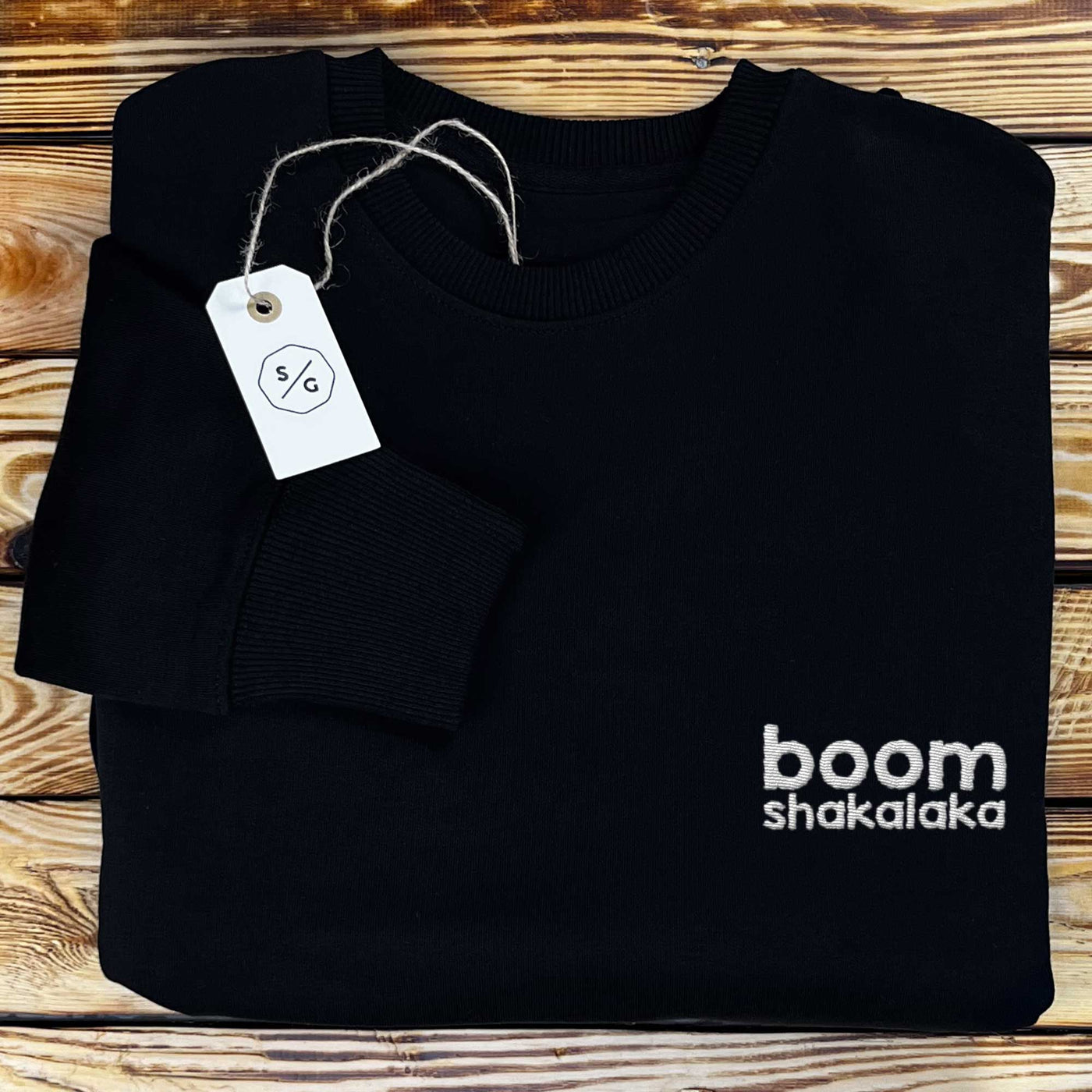 EMBROIDERED SWEATER • BOOM SHAKALAKA