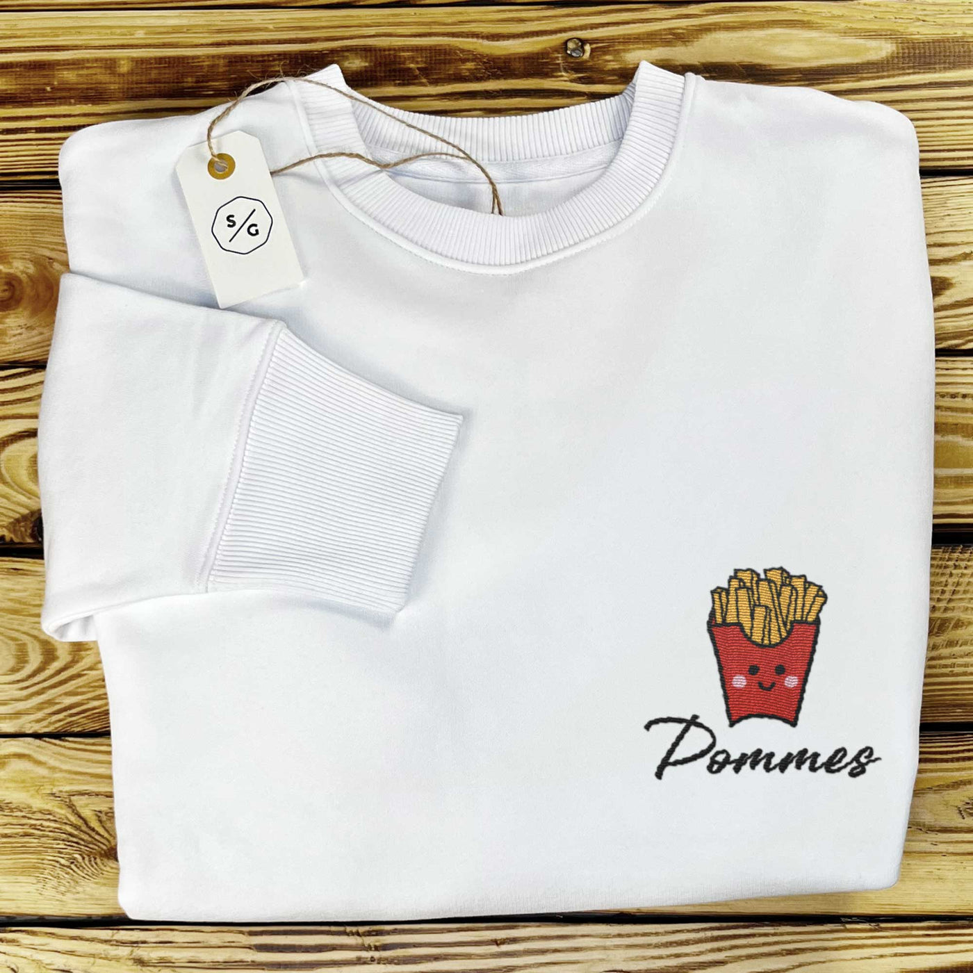 BESTICKTER SWEATER • POMMES