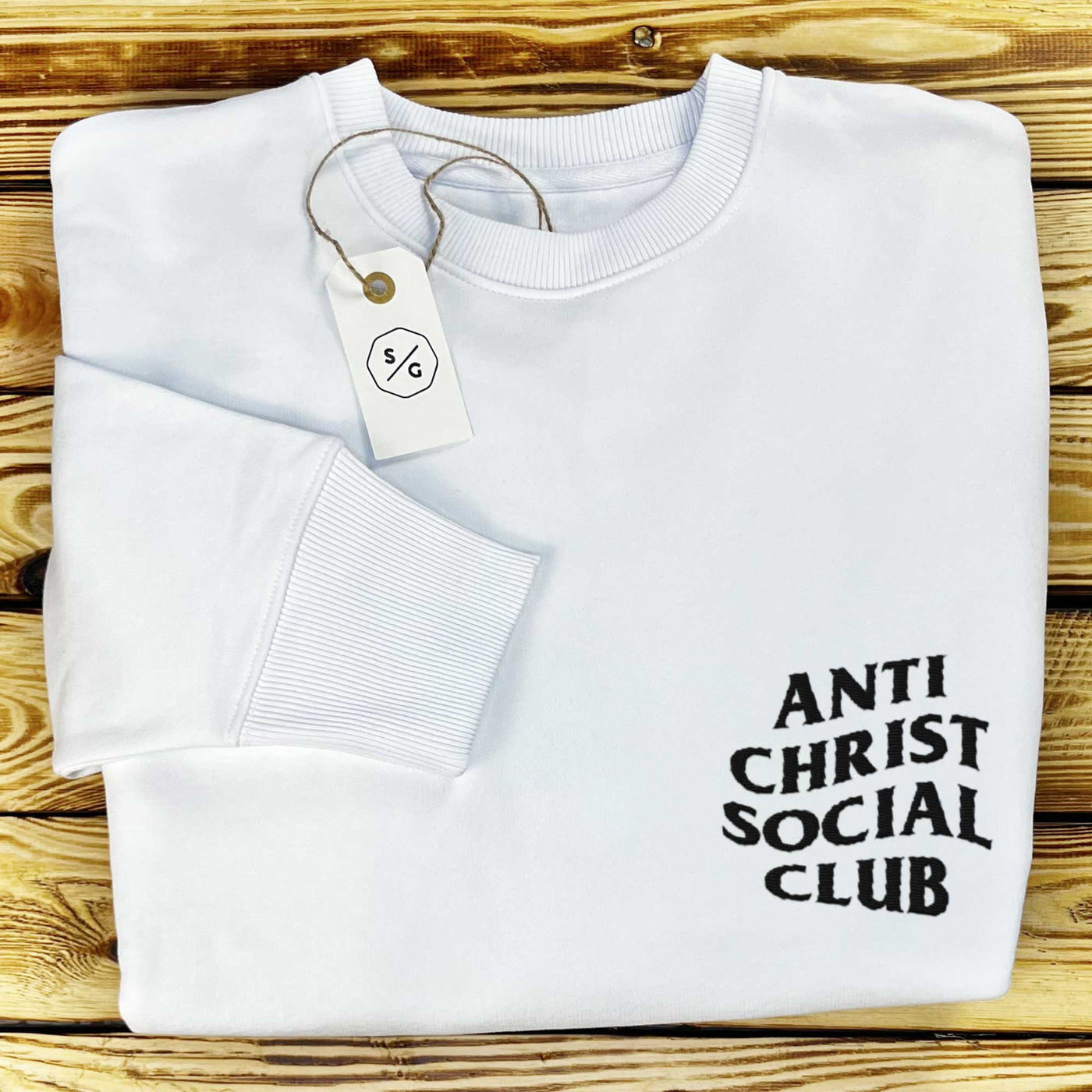 BESTICKTER SWEATER • ANTI CHRIST SOCIAL CLUB