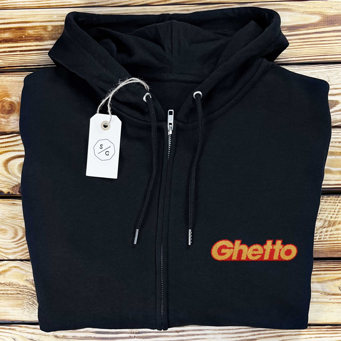 ZIPPER HOODIE • GHETTO