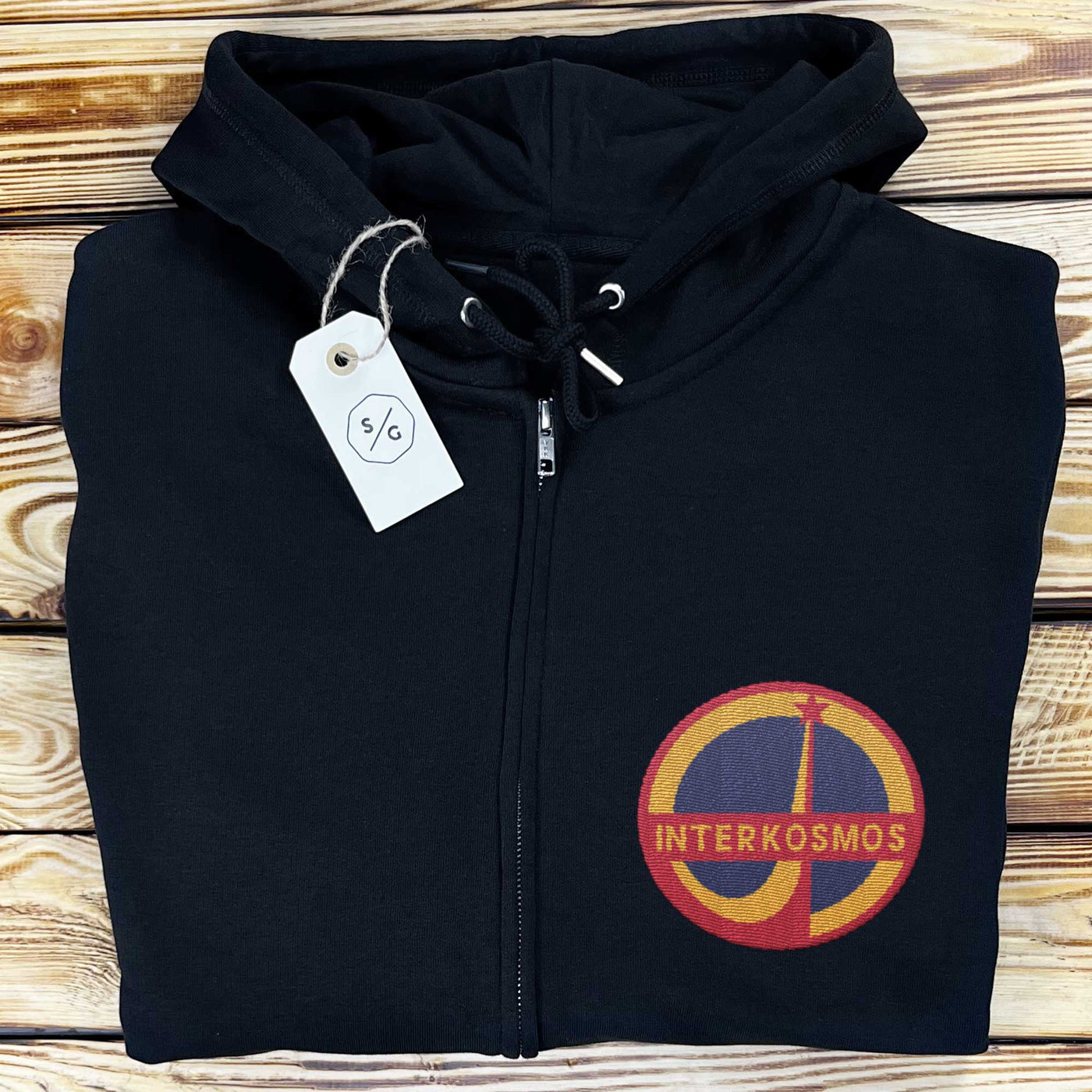 BESTICKTER ZIPPER HOODIE • INTERKOSMOS