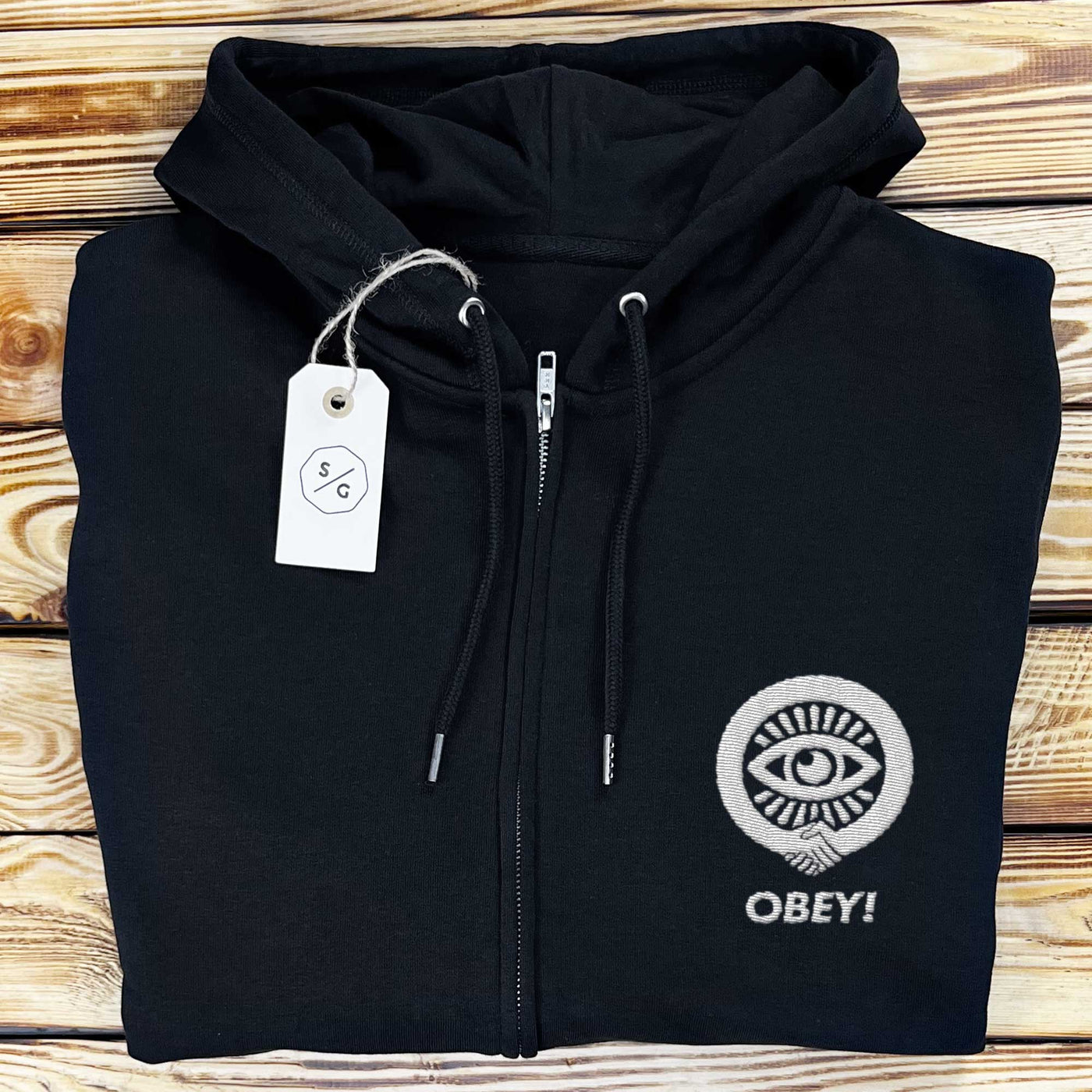 BESTICKTER ZIPPER HOODIE • OBEY!