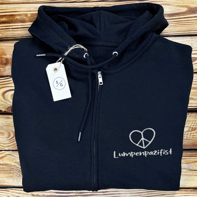 BESTICKTER ZIPPER HOODIE • LUMPENPAZIFIST