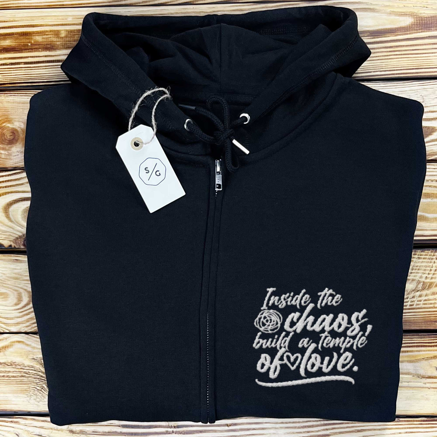 BESTICKTER ZIPPER HOODIE • INSIDE THE CHAOS