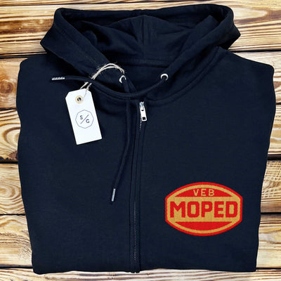 BESTICKTER ZIPPER HOODIE • VEB MOPED