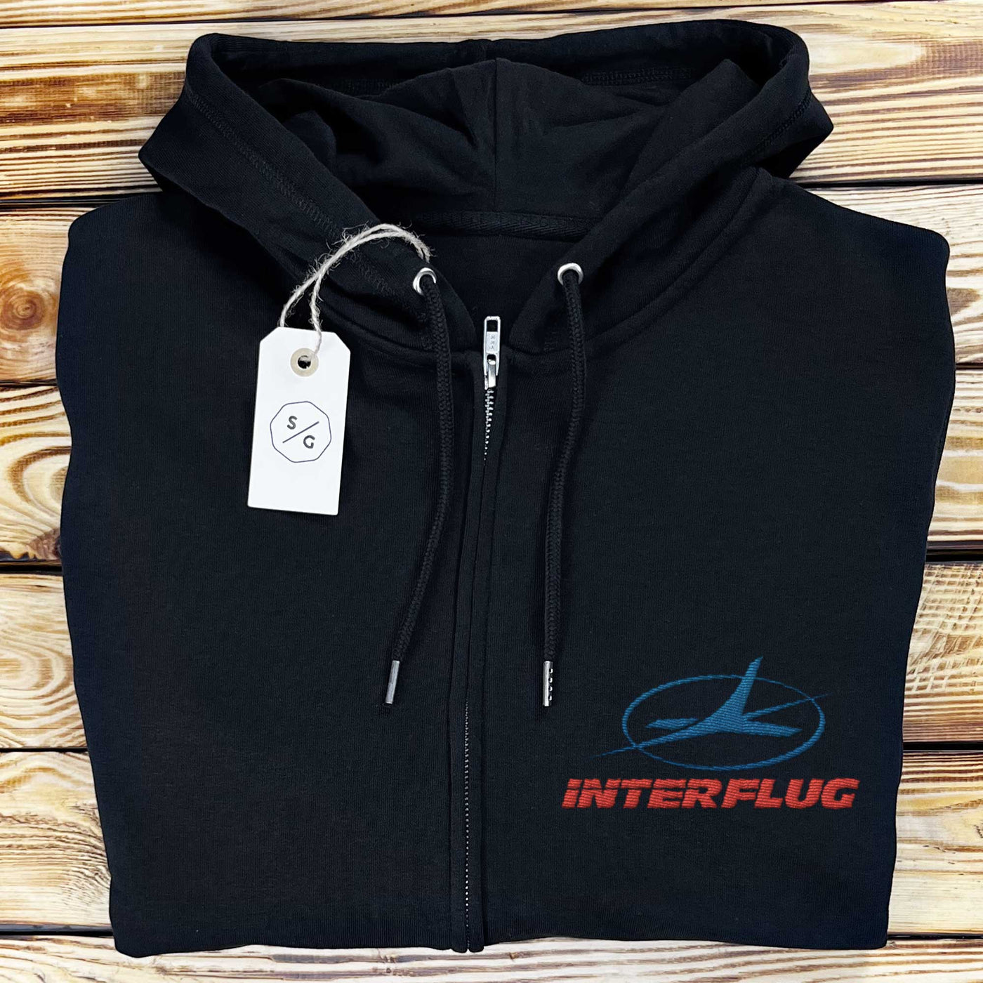 BESTICKTER ZIPPER HOODIE • INTERFLUG