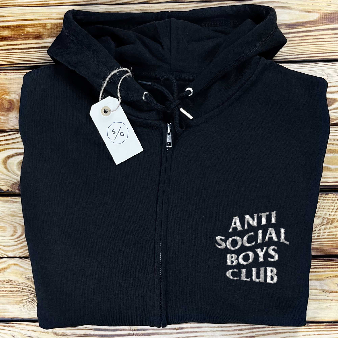 BESTICKTER ZIPPER HOODIE • ANTI SOCIAL BOYS CLUB