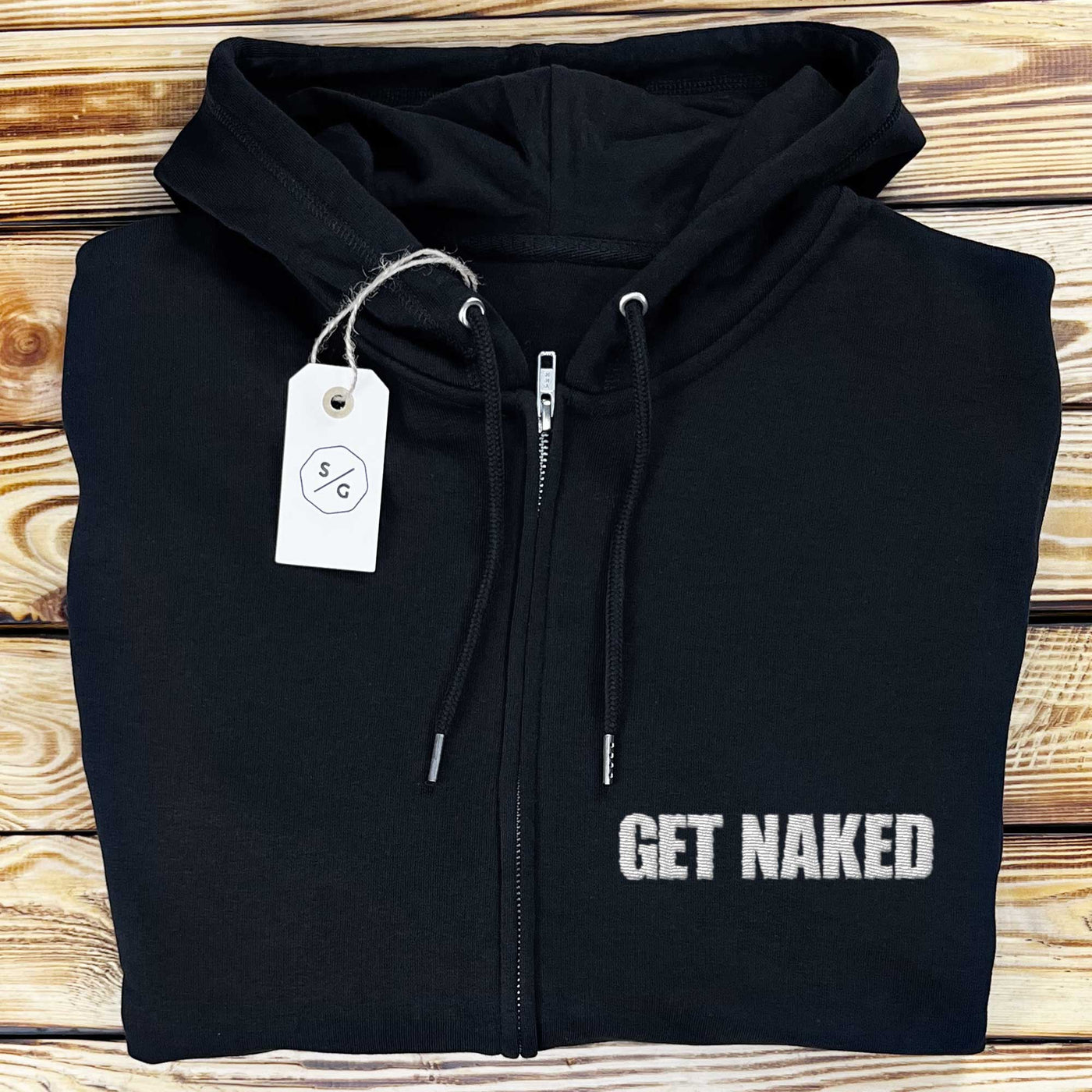 BESTICKTER ZIPPER HOODIE • GET NAKED