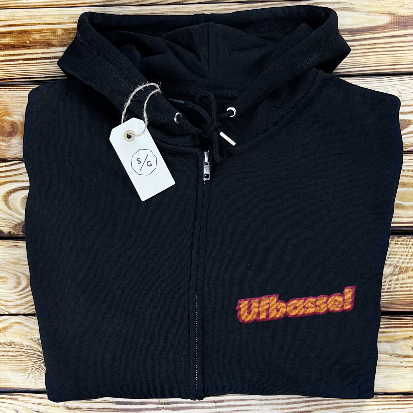 EMBROIDERED ZIPPER HOODIE • UFBASSE