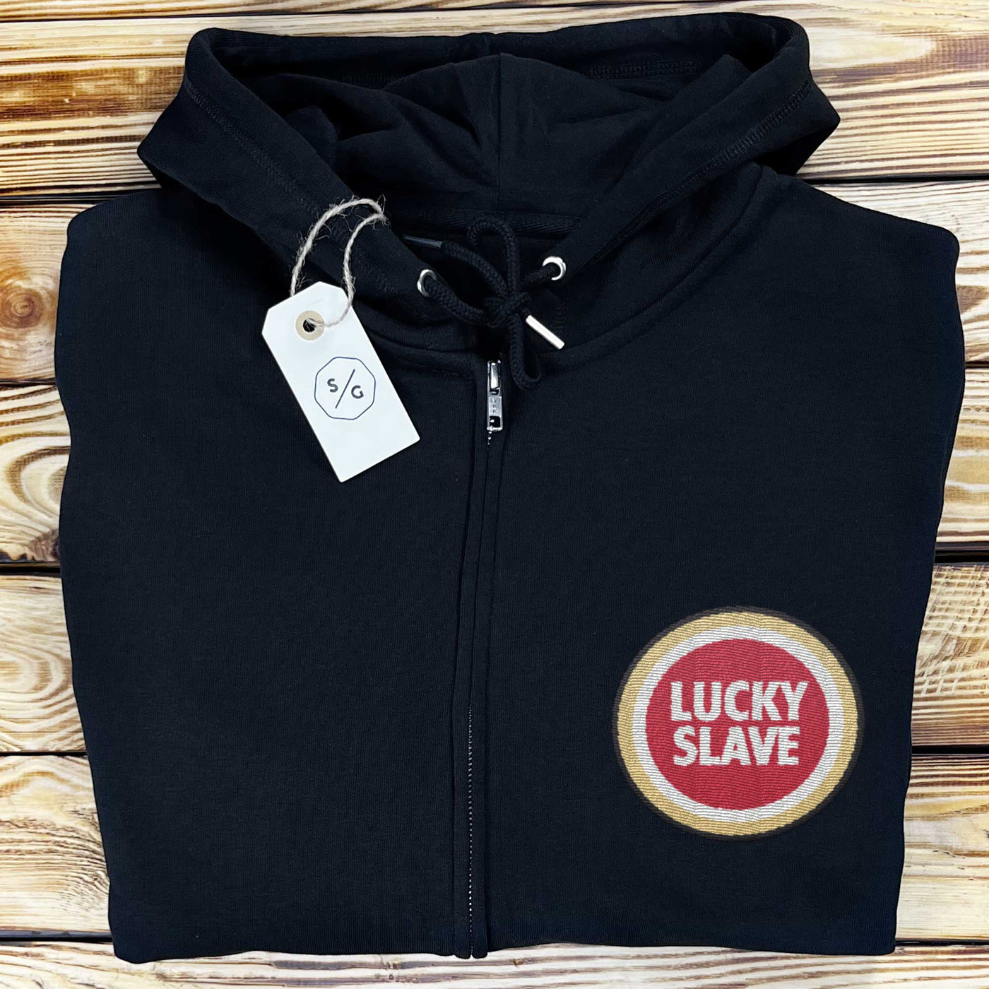 BESTICKTER ZIPPER HOODIE • LUCKY SLAVE