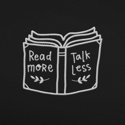 BESTICKTE CAP • READ MORE TALK LESS