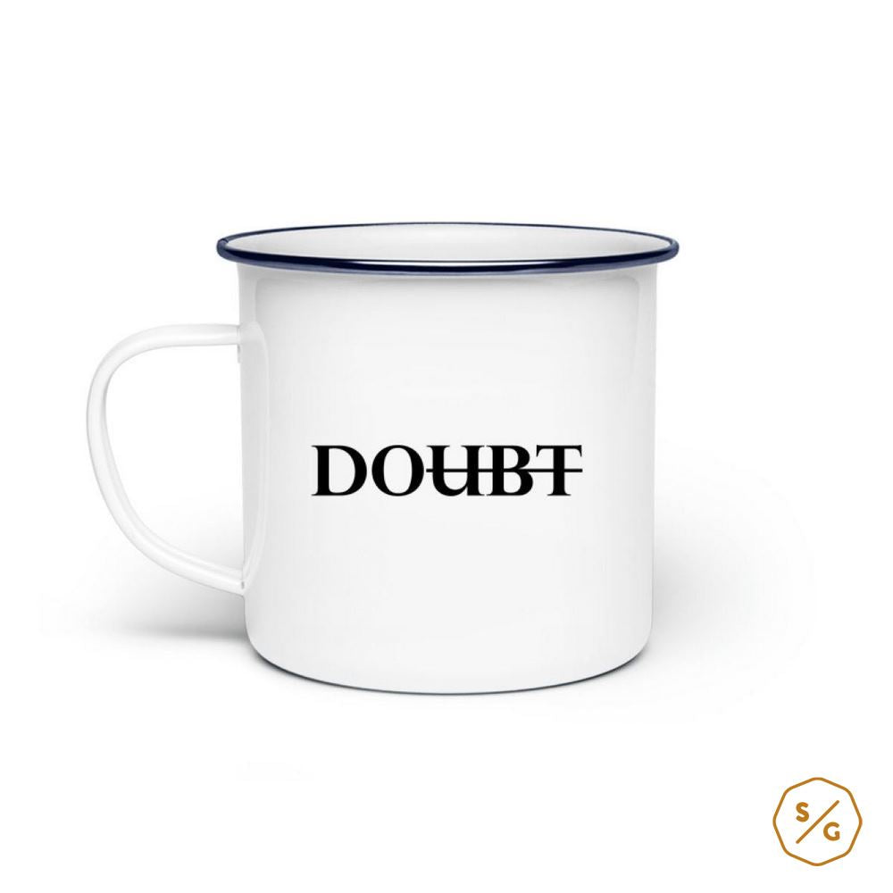 ENAMEL MUG (STEEL) • DOUBT