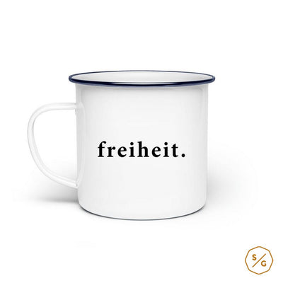 EMAILLE-TASSE (STAHL) • FREIHEIT.