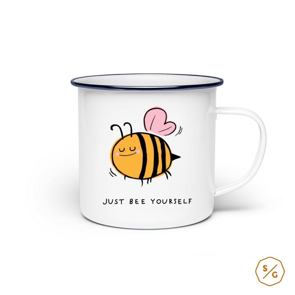 EMAILLE-TASSE (STAHL) • JUST BEE YOURSELF