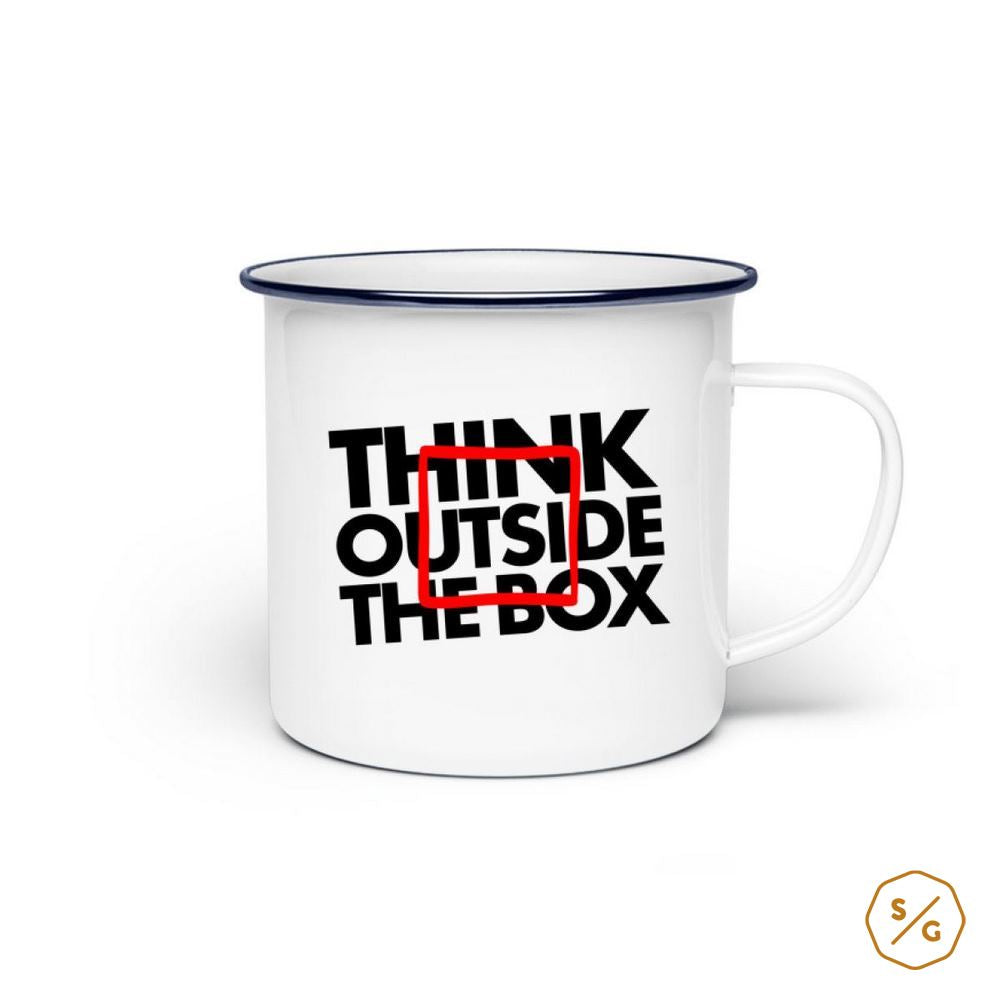 EMAILLE-TASSE (STAHL) • THINK OUTSIDE THE BOX