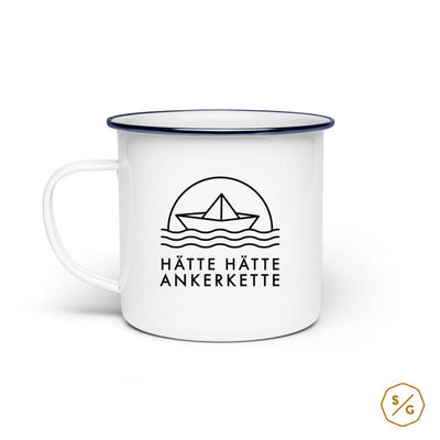 EMAILLE-TASSE (STAHL) • HÄTTE HÄTTE ANKERKETTE