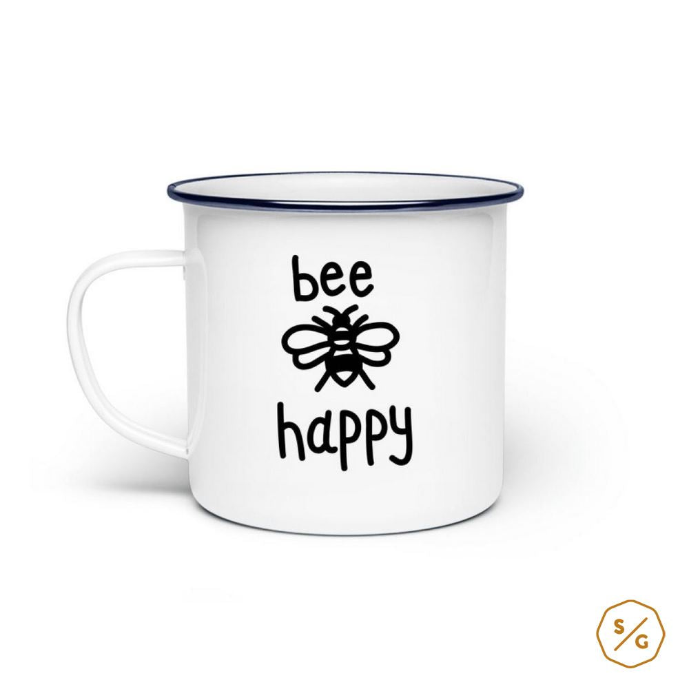 EMAILLE-TASSE (STAHL) • BEE HAPPY