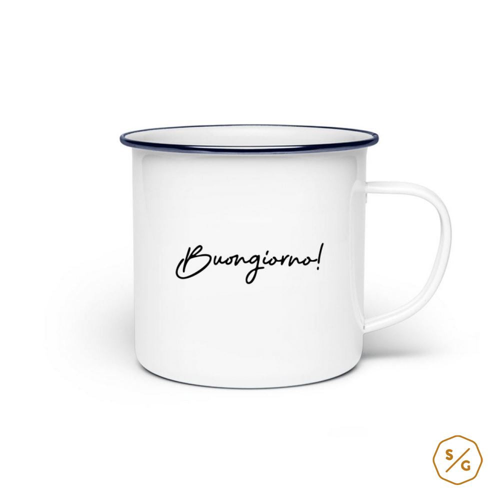 ENAMEL MUG (STEEL) • BUONGIORNO