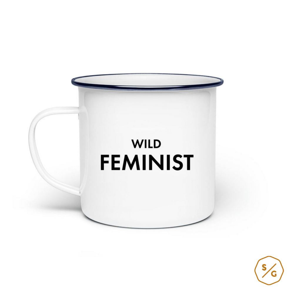 ENAMEL MUG (STEEL) • WILD FEMINIST